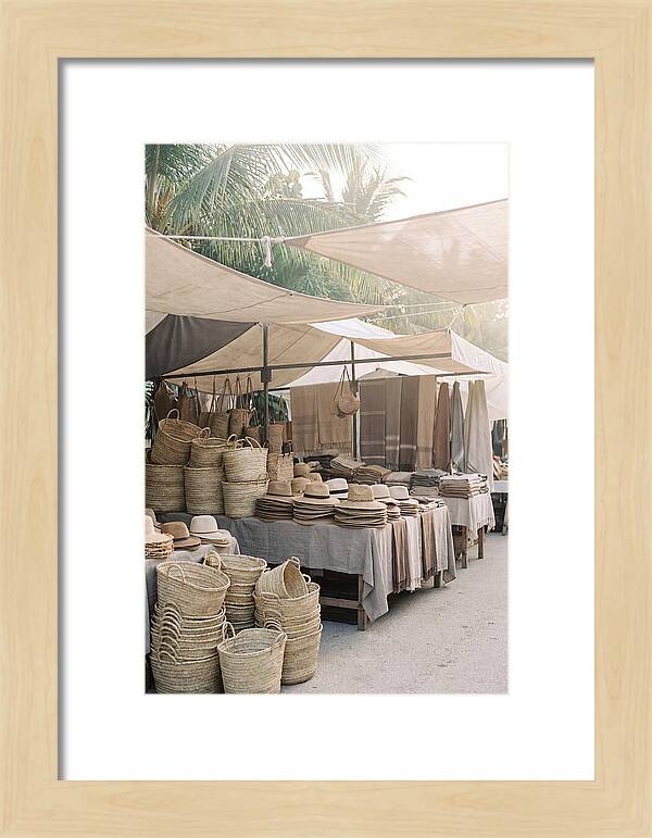 Traditional Tropical Market Scene