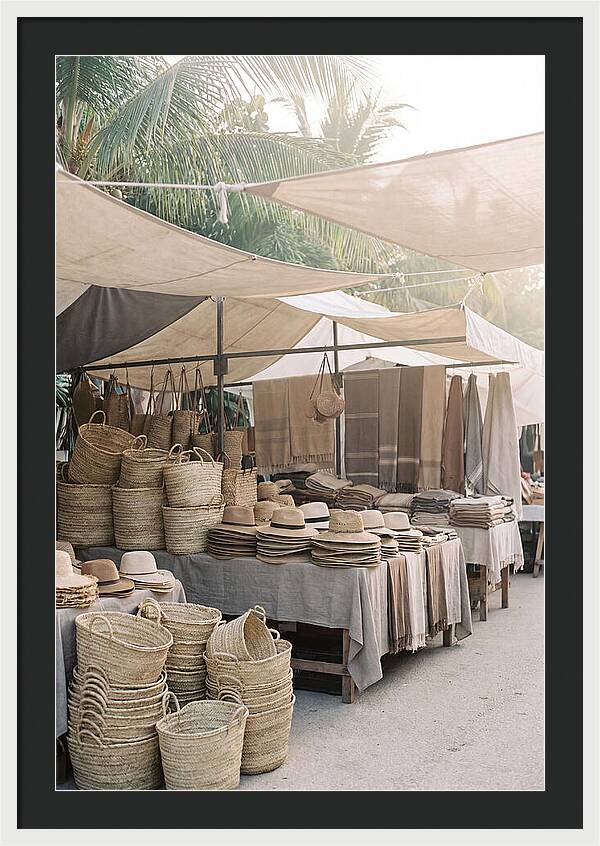 Traditional Tropical Market Scene
