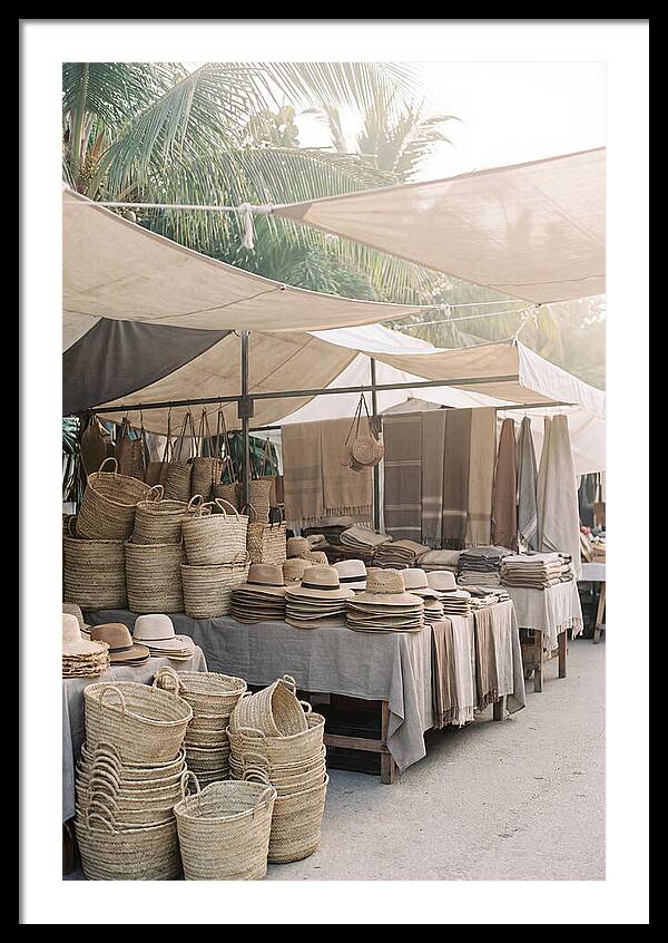 Traditional Tropical Market Scene