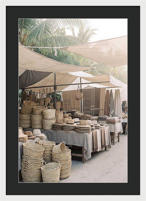 Traditional Tropical Market Scene
