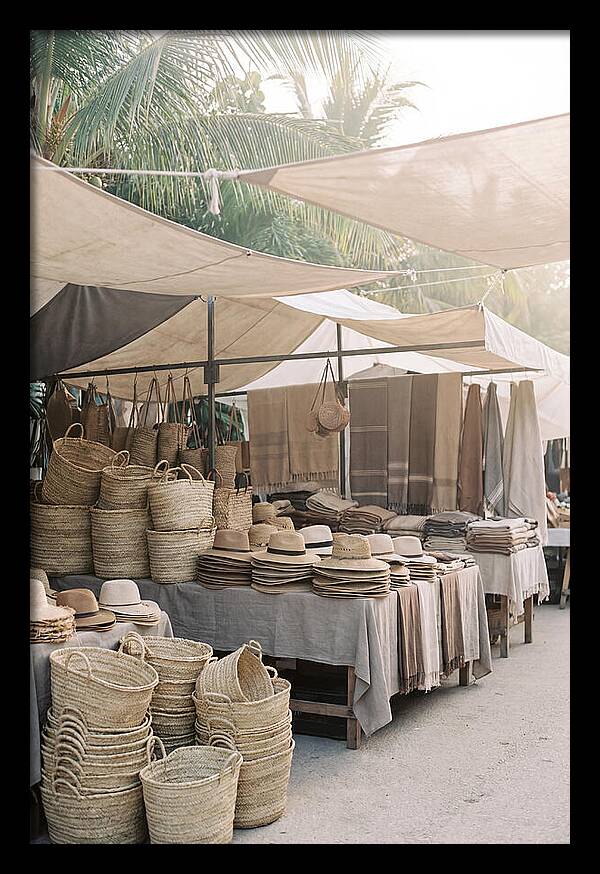 Traditional Tropical Market Scene