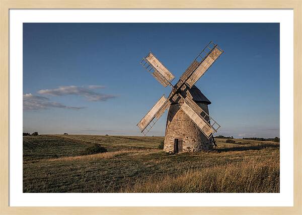 Traditional Windmill At Dusk