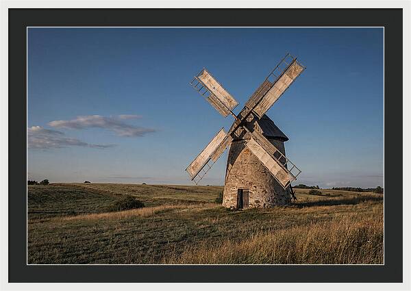 Traditional Windmill At Dusk