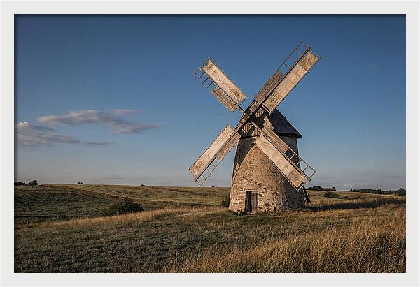 Traditional Windmill At Dusk