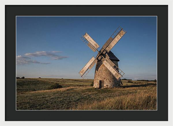 Traditional Windmill At Dusk