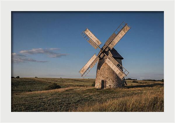 Traditional Windmill At Dusk