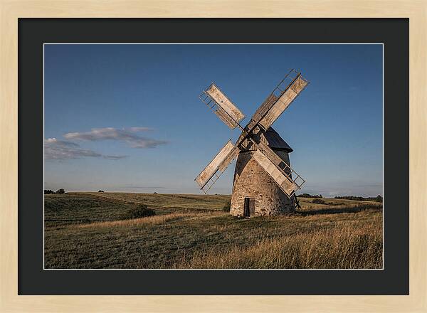 Traditional Windmill At Dusk