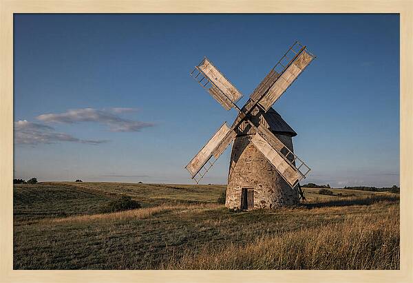 Traditional Windmill At Dusk