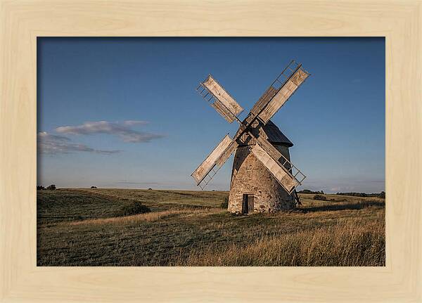 Traditional Windmill At Dusk