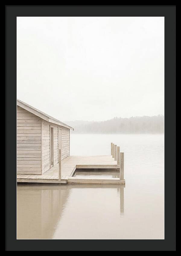 Traditional Wooden Boathouse Serenity