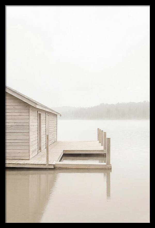 Traditional Wooden Boathouse Serenity