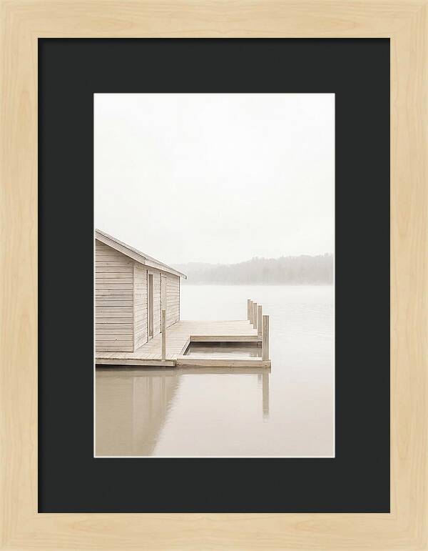 Traditional Wooden Boathouse Serenity