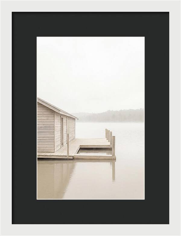Traditional Wooden Boathouse Serenity