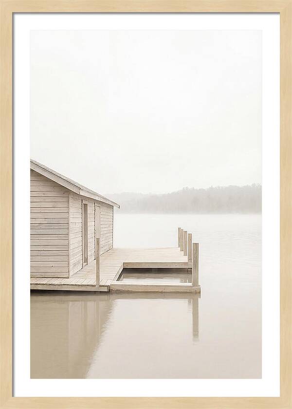Traditional Wooden Boathouse Serenity