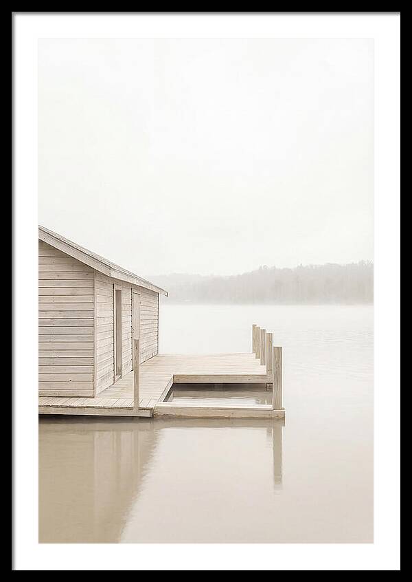 Traditional Wooden Boathouse Serenity