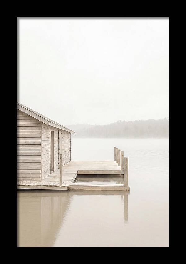 Traditional Wooden Boathouse Serenity
