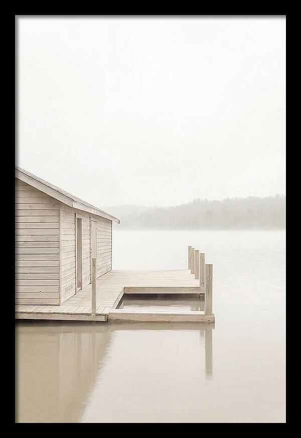 Traditional Wooden Boathouse Serenity