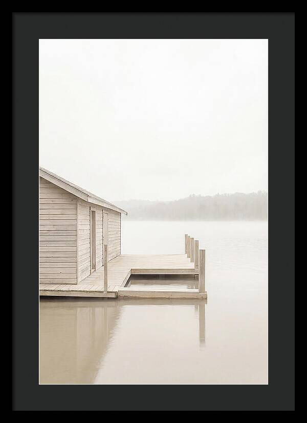 Traditional Wooden Boathouse Serenity