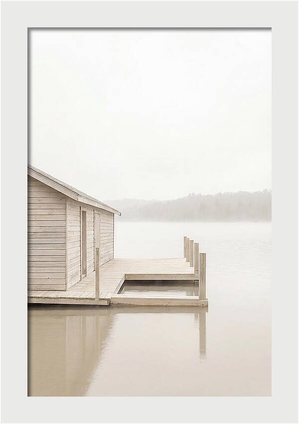 Traditional Wooden Boathouse Serenity