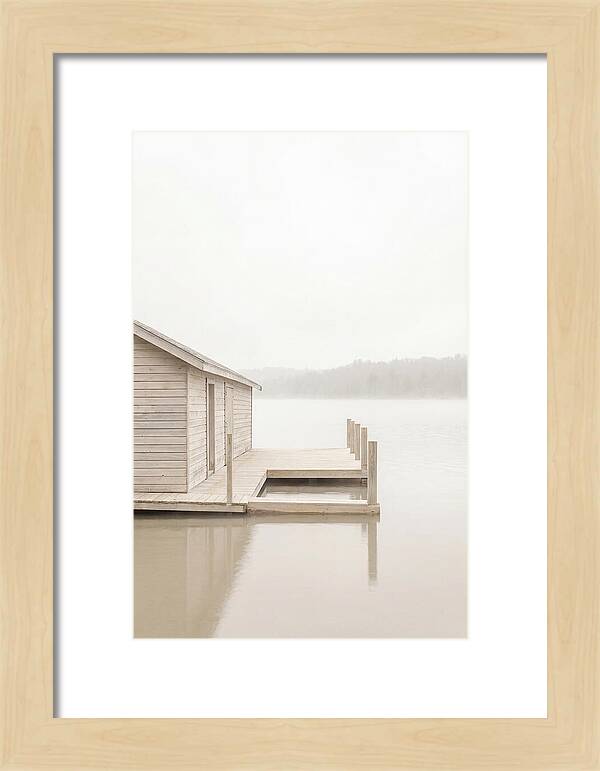 Traditional Wooden Boathouse Serenity