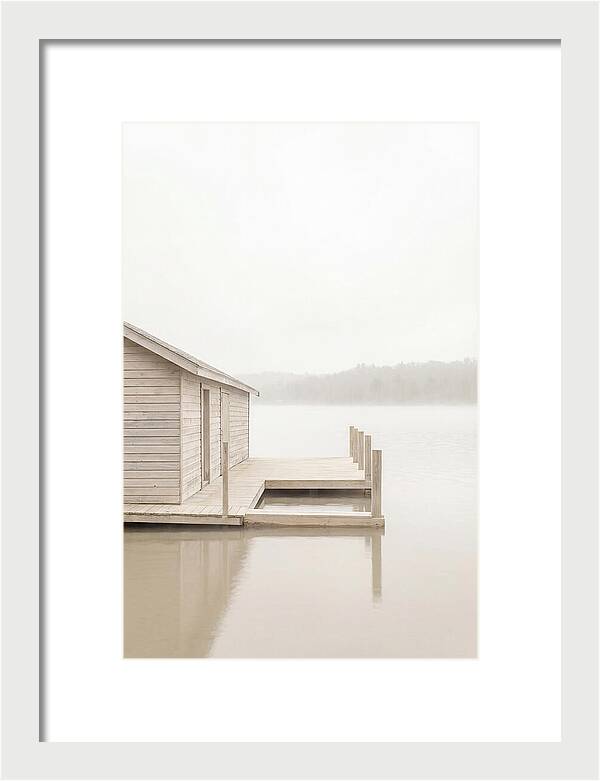 Traditional Wooden Boathouse Serenity