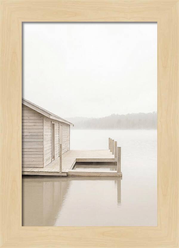 Traditional Wooden Boathouse Serenity