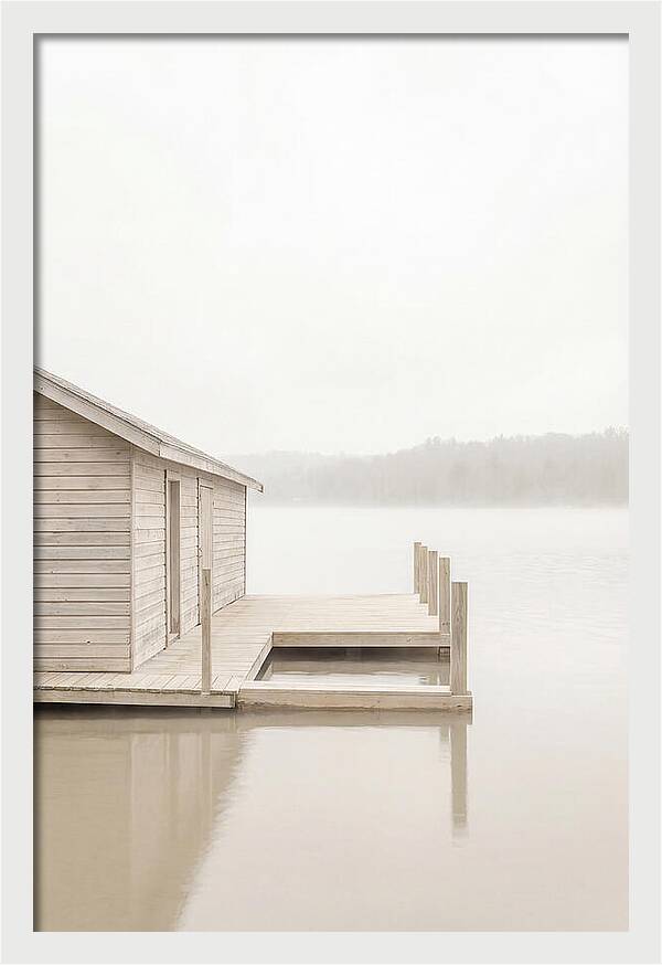 Traditional Wooden Boathouse Serenity