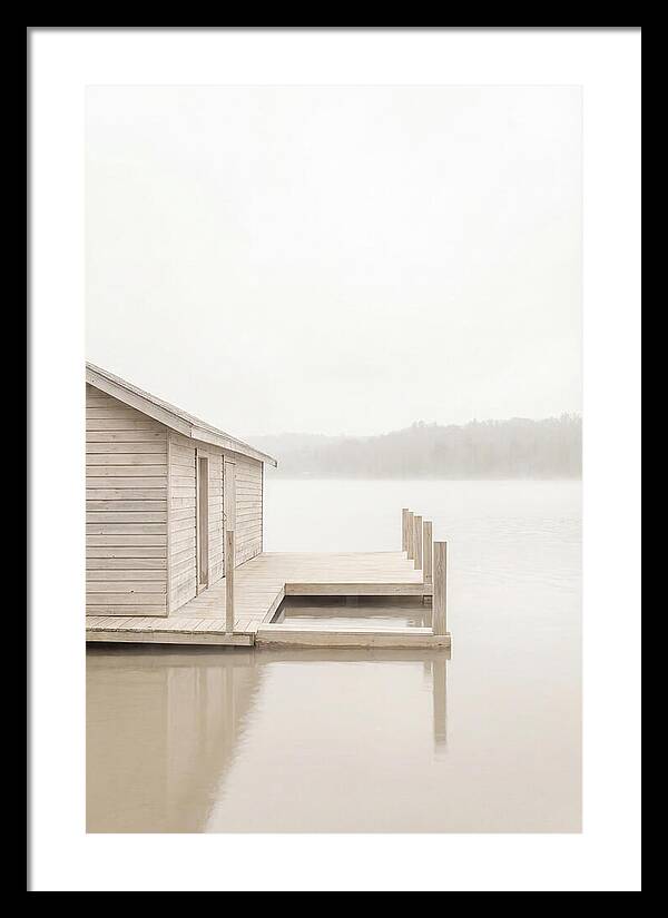 Traditional Wooden Boathouse Serenity