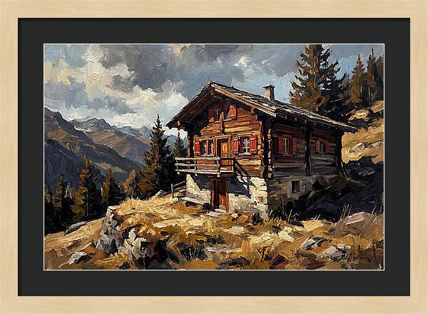 Traditional Wooden Chalet In Nature