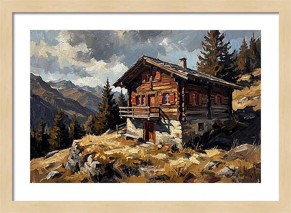 Traditional Wooden Chalet In Nature