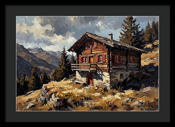 Traditional Wooden Chalet In Nature