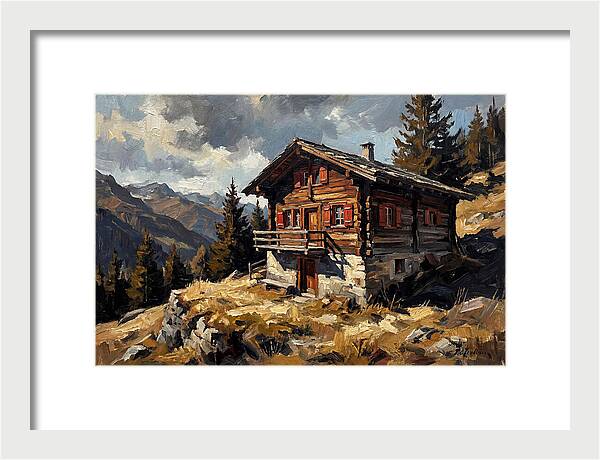 Traditional Wooden Chalet In Nature