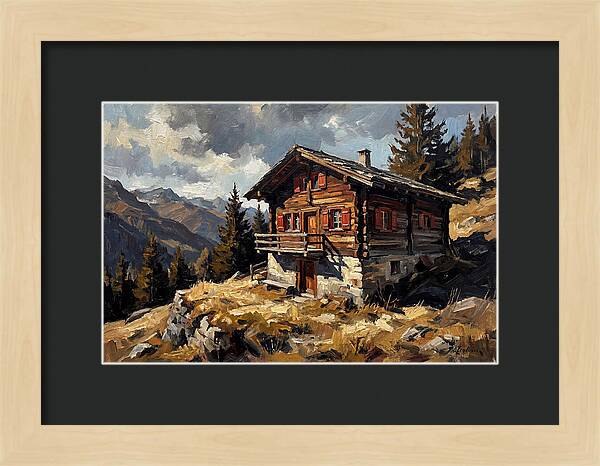 Traditional Wooden Chalet In Nature