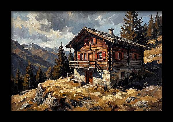 Traditional Wooden Chalet In Nature