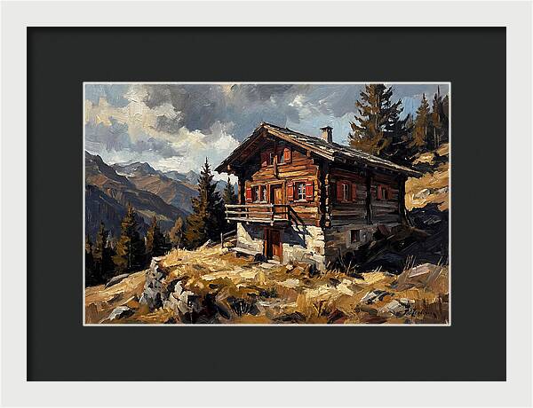 Traditional Wooden Chalet In Nature