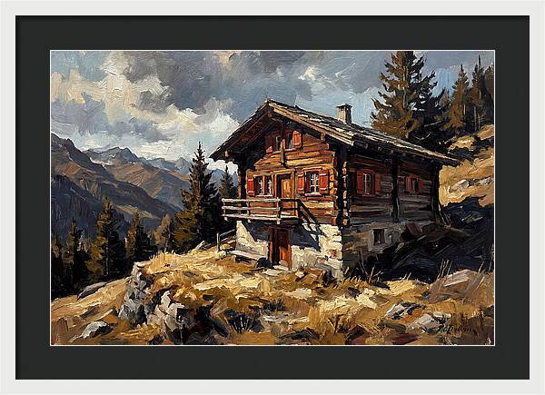 Traditional Wooden Chalet In Nature