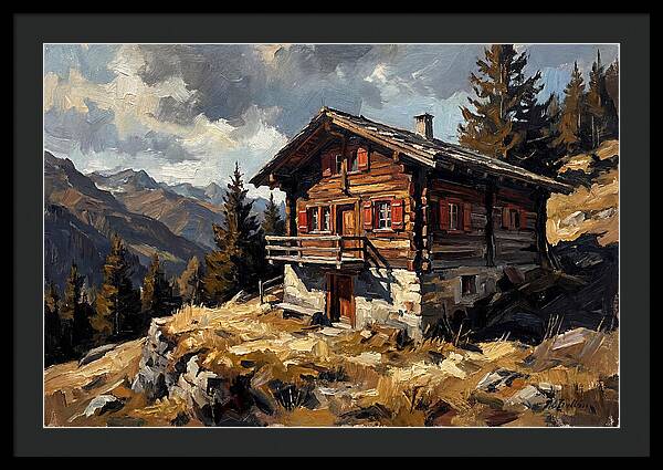 Traditional Wooden Chalet In Nature