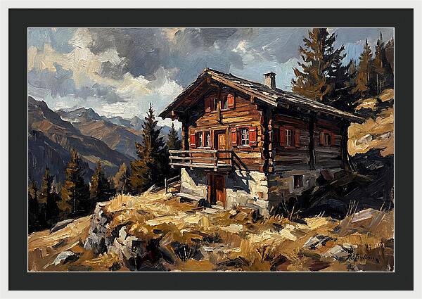 Traditional Wooden Chalet In Nature