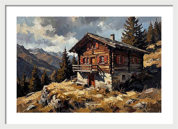Traditional Wooden Chalet In Nature