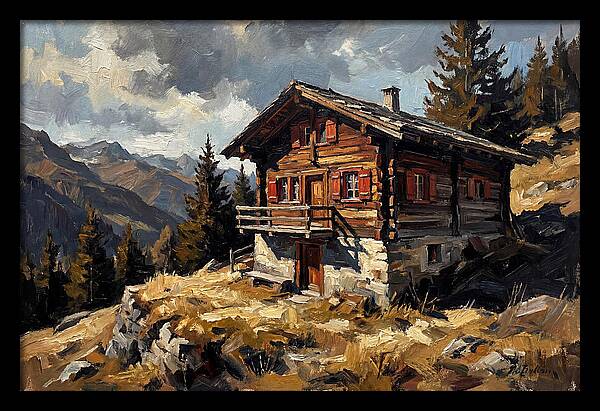 Traditional Wooden Chalet In Nature