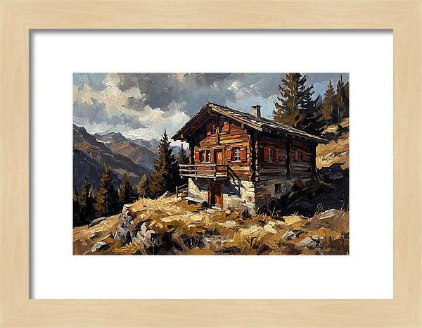 Traditional Wooden Chalet In Nature