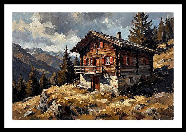 Traditional Wooden Chalet In Nature