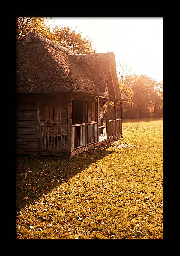 Traditional Wooden Cricket Pavilion