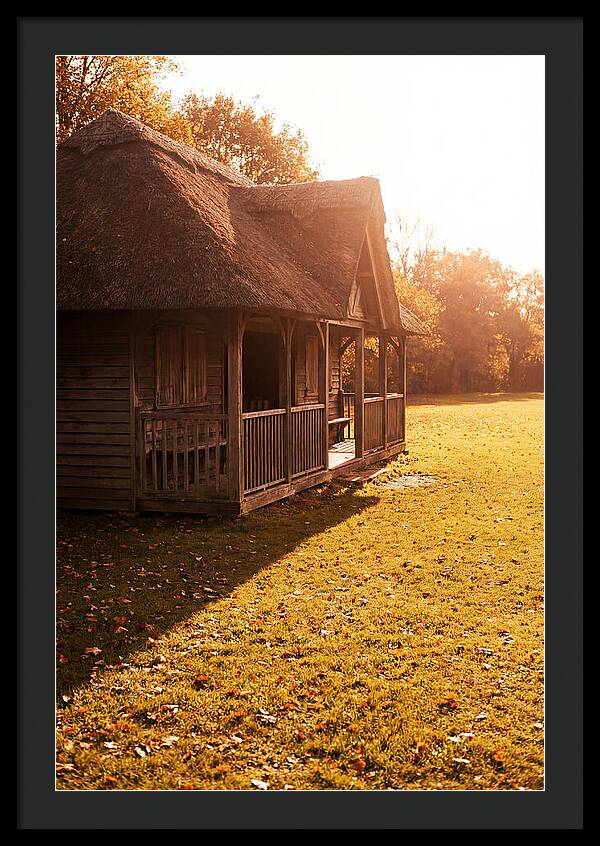 Traditional Wooden Cricket Pavilion