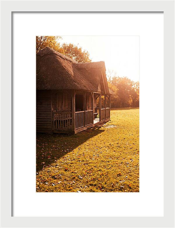 Traditional Wooden Cricket Pavilion