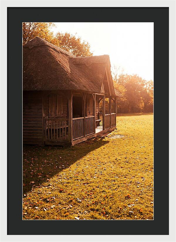 Traditional Wooden Cricket Pavilion