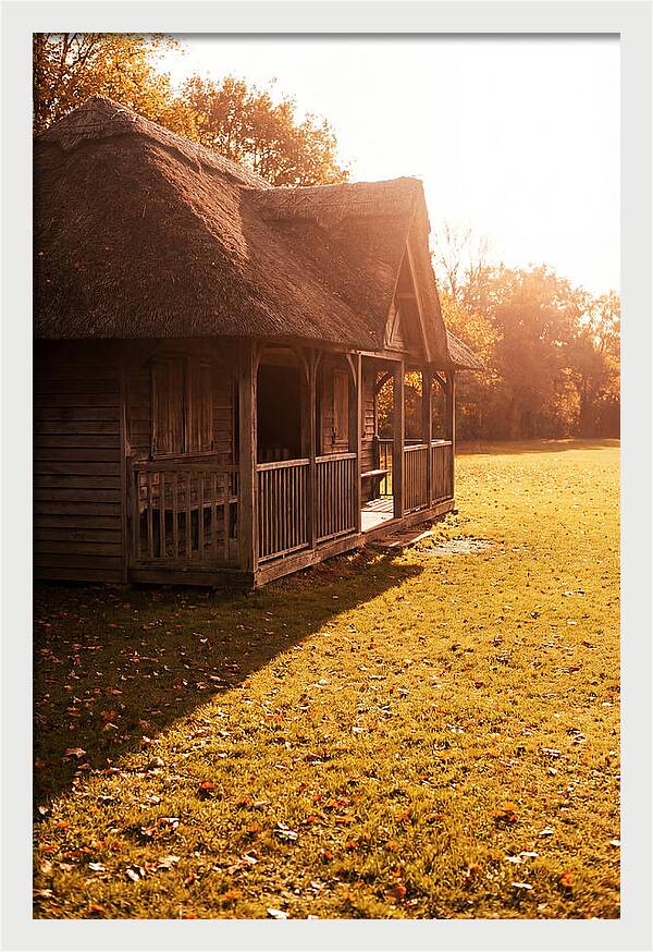Traditional Wooden Cricket Pavilion