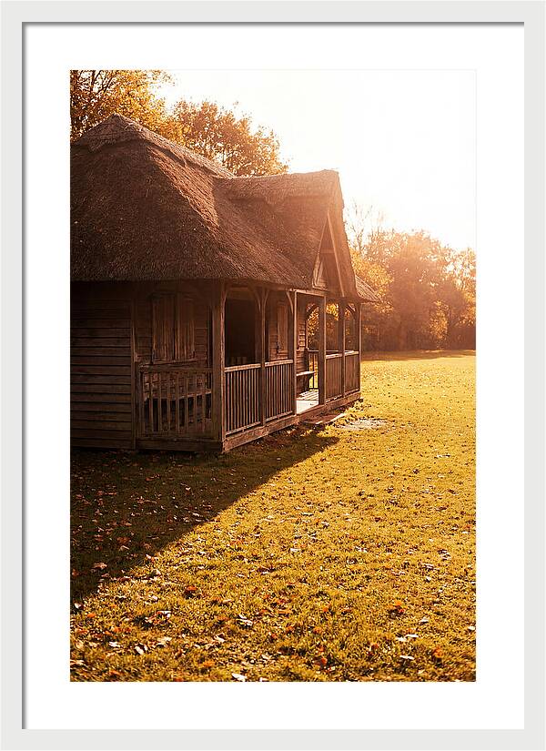 Traditional Wooden Cricket Pavilion