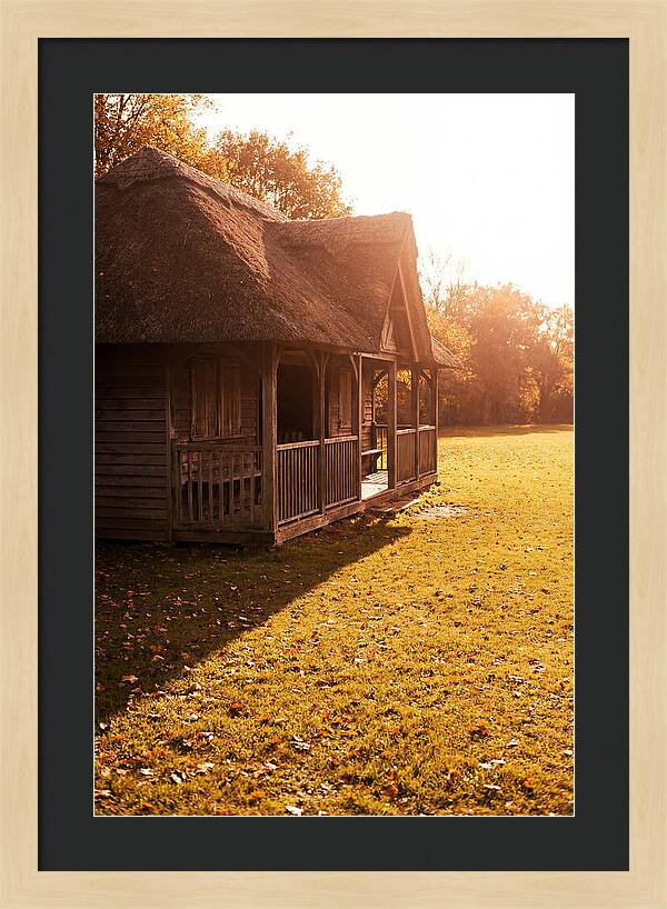 Traditional Wooden Cricket Pavilion