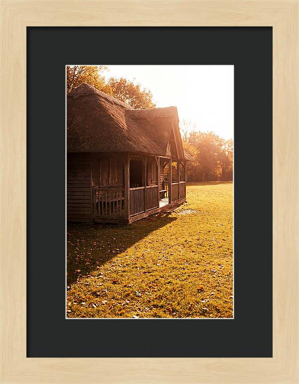 Traditional Wooden Cricket Pavilion